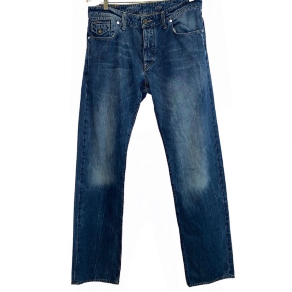 GStar Morris Low Straight Raw Denim Jeans Size 33X34 - Picture 2 of 11